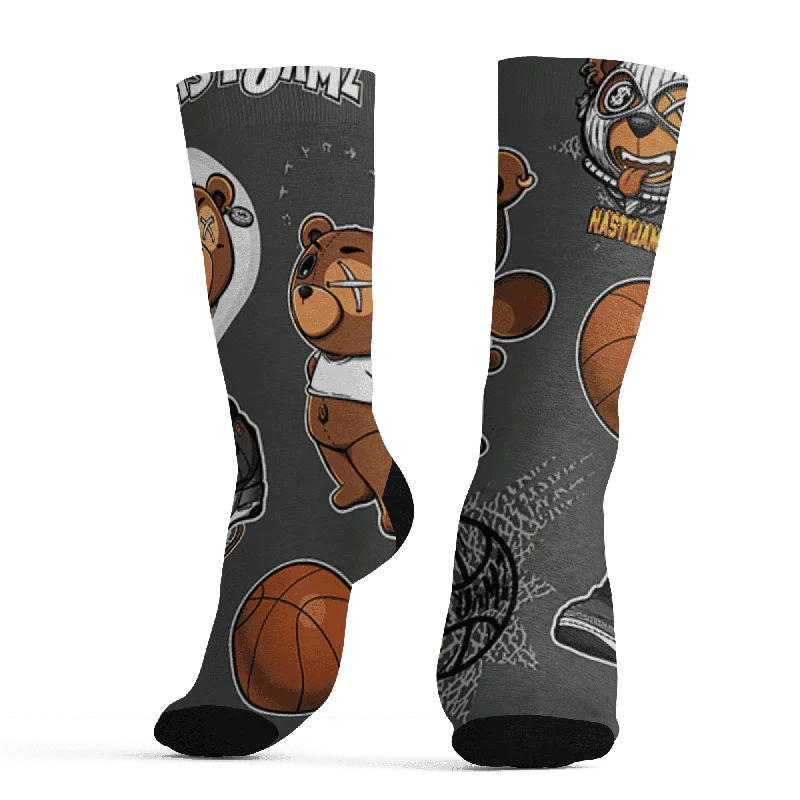 NastyJamz Fear Pack 3s Socks Match BER Icon Wallpapers 3D All-Over Print